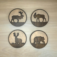 Wildlife Coasters- Set of 4