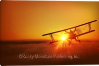 Aviation Sunset by RMP- Canvas Gallery Wrap