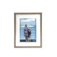 Siesta Key White & Oak Picture Frame – Modern Minimalist