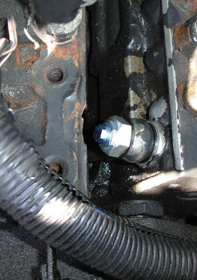 Valve installed in the Cummins engine and it is totally adjustable! It cures hard starts and low power.