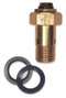 Closeup of the Tork Tek adjustable overflow valve for the Bosch P7100 pump. To adjust your fuel pressure, loosen the jam nut, and turn the hex plunger with a 5\/16 wrench.