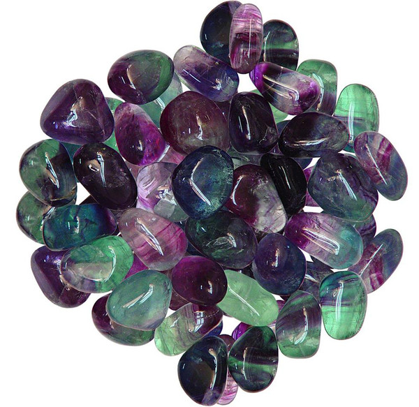 Polished Crystal Stones RAINBOW FLUORITE