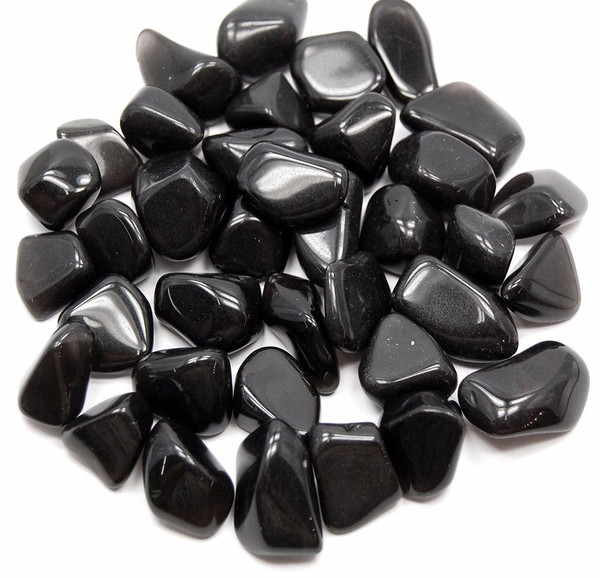 Polished Crystal Stones  BLACK OBSIDIAN