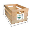 Good Wood By Leisure Arts Crates Pine 14.75 inch x 9.5 inch x 7.25 inch
