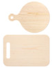 Good Wood By Leisure Arts Wood Set Cutting Board Circle wHandle Rect