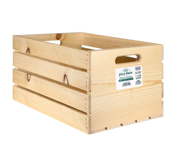 Good Wood By Leisure Arts Crates 18 inch x 12.5 inch x 9.5 inch