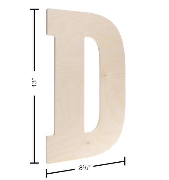Good Wood By Leisure Arts Letters 13 inch Birch D