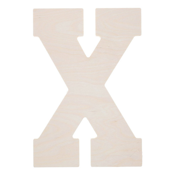 Good Wood By Leisure Arts Letters 13 inch Birch X