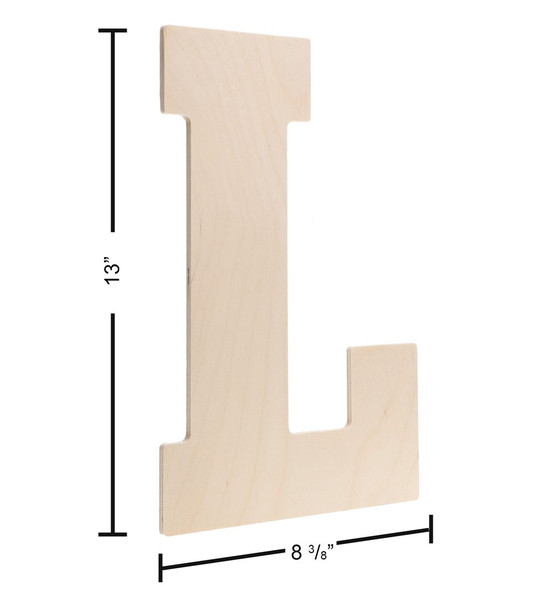 Good Wood By Leisure Arts Letters 13 inch Birch L