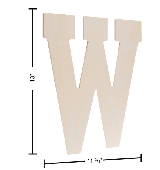 Good Wood By Leisure Arts Letters 13 inch Birch W