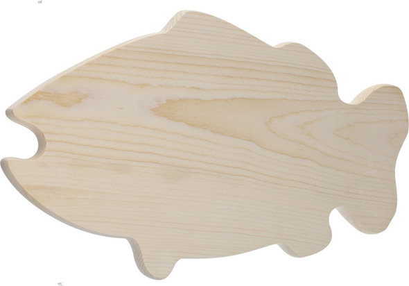 Good Wood By Leisure Arts Plaques Fish Board Pine 14 inch x 8 inch x 0.75 inch