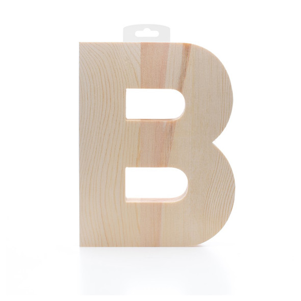 Hampton Art Wood Letter Craft Me 8 inch x 6 inch x 1 inch B