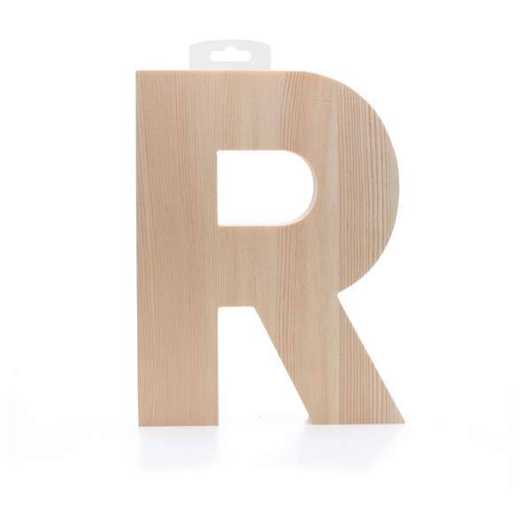 Hampton Art Wood Letter Craft Me 8 inch x 6 inch x 1 inch R