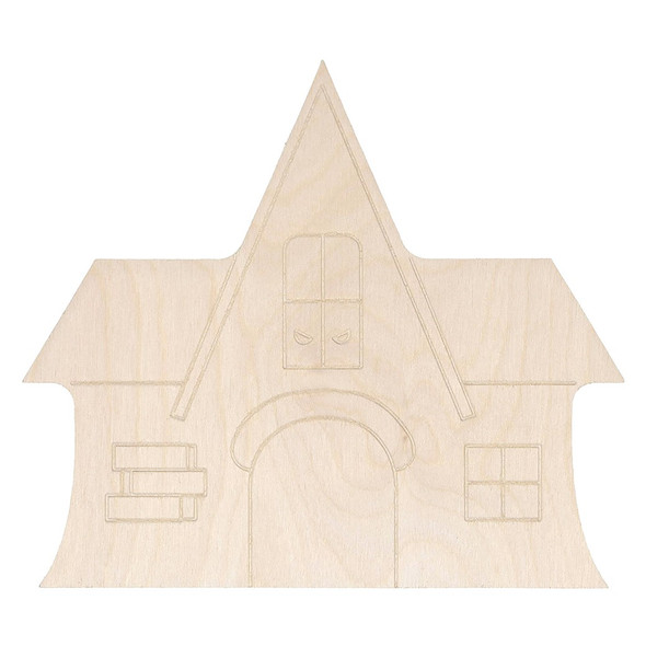Good Wood By Leisure Arts ½ inch Thick Haunted House