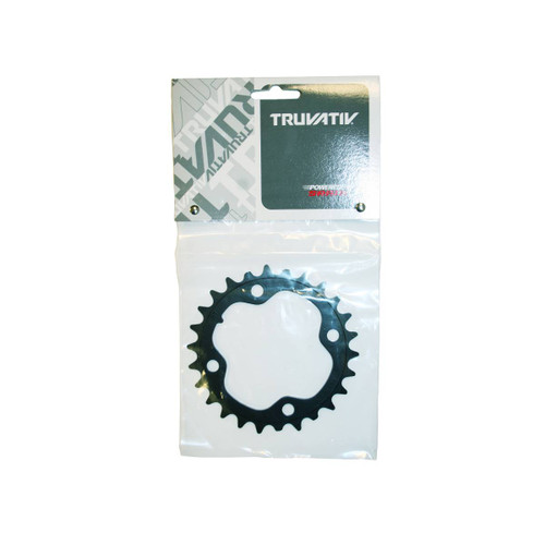 Plateau Mtb 2x X0/X9 S1 ALU 3mm 10 V - 26T /  X-Glide™ / pour Péd. 39/26T / 4 Bolt - 80 BCD - Blast Black