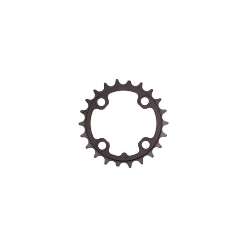 PLATEAU  22 DENTS 10V 4 TROUS BCD 64 MM ALU NOIR