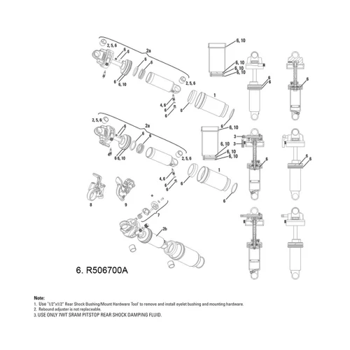 Service Kit ROCKSHOX ARIO 2010-2012
