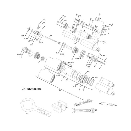 Service Kit Basic ROCKSHOX VIVID AIR (2011-2013)