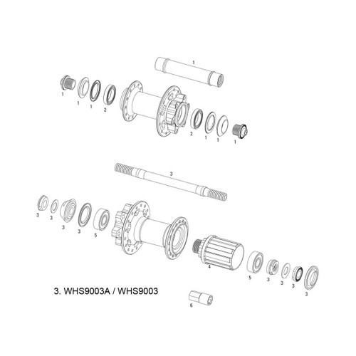 Kit Axe Arrière Mtb X-9 V2 (RISE 40) - Axe, Cones & Adaptateurs Kit Axe Arrière Mtb X-9 V2 (RISE 40) - Axe, Cones & Adaptateurs