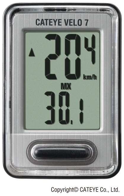 COMPTEUR VELO 7 WIRED GREY