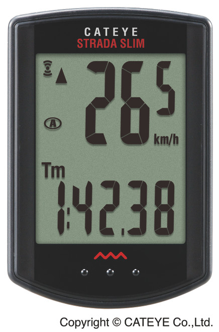 COMPTEUR STRADA SLIM SLIMLINE SENSOR BLACK