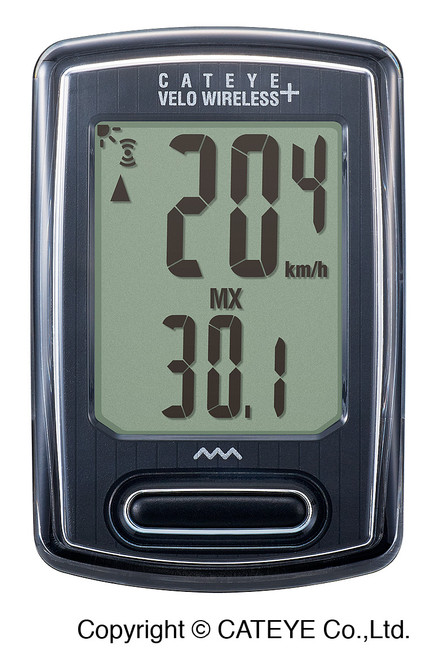 COMPTEUR VELO WIRELESS PLUS BLACK