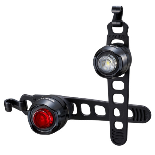 ÉCLAIRAGE ORB RECHARGEABLE AVANT / ARRIÈRE POLISHED BLACK