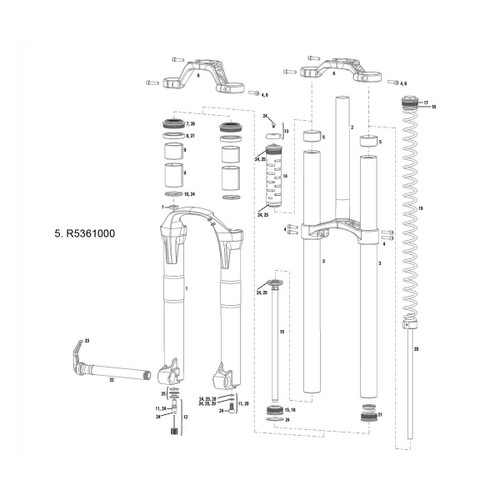 10 BOXXER UPPER TUBE/FRAME BUMPER QTY 2