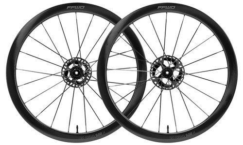 PAIRE DE ROUES  RAW 44 - TLR Disque - FFWDxCERAMICSPEED / Shimano GLOSS BLACK