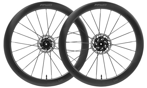 PAIRE DE ROUES  RAW 55 - TLR Disque - FFWDxCERAMICSPEED / Shimano MATTE BLACK