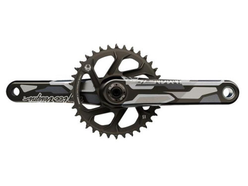 Pédalier 12V EAGLE DESCENDANT Carbon TroyLeeDesigns DUB BOOST148 DM 32 Dents X-Sync2 Rouge 175MM