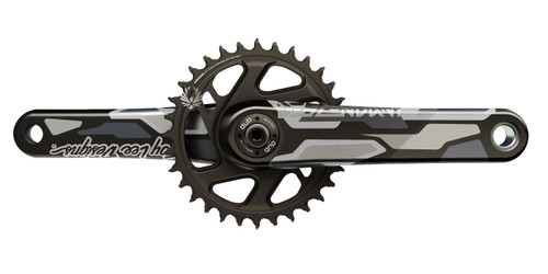 Pédalier 12V EAGLE DESCENDANT DH Carbon TroyLeeDesigns DUB73 DM 32 Dents X-Sync2 Rouge