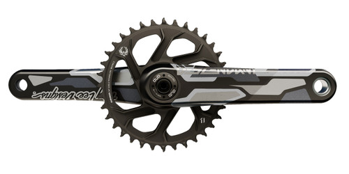 Pédalier 12V EAGLE DESCENDANT DH Carbon TroyLeeDesigns DUB83 DM 36 Dents X-Sync2 Noir 170MM