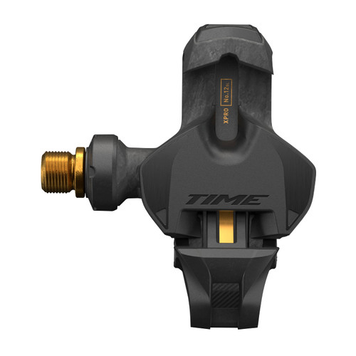 Pédales XPRO 12SL Axe Ti Roulements Céramique 51mm Carbon/Or + Cales ICLIC 5° B1 Pédales XPRO 12SL Axe Ti Roulements Céramique 51mm Carbon/Or + Cales ICLIC 5° B1