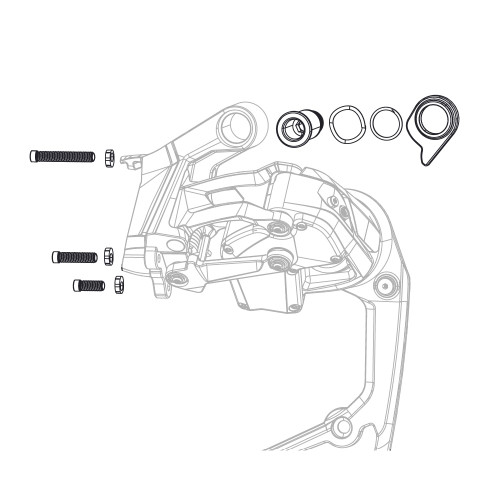 VIS DE BUTEE DERAILLEUR ARRIERE SRAM RED AXS E1 MAX 36D