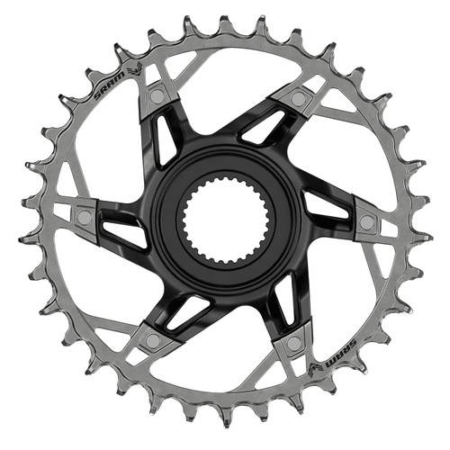 Plateau Mono XX T-TYPE EAGLE BOSCH DU38 34 Dents 12V DirectMount Acier Noir EMTB