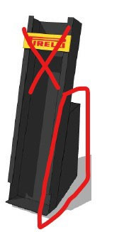 Support pour distributeur chambre à air butyl PIRELLI