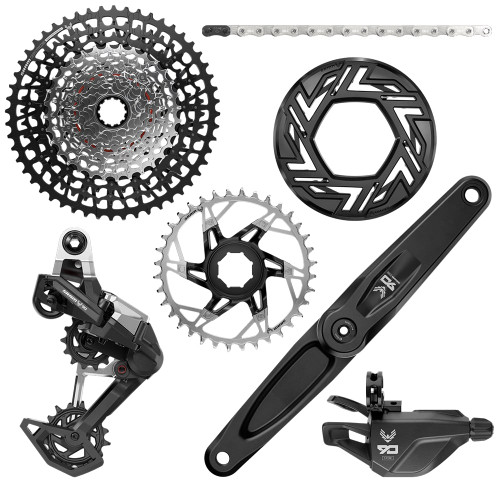 Groupe E-MTB Eagle 90 SRAM/BROSE T-Type ISIS160mm 36 Dents Clip-On Cassette 10/52