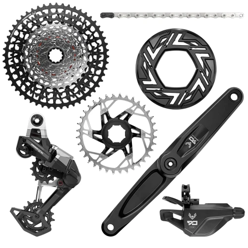 Groupe E-MTB Eagle 90 SRAM/BROSE T-Type ISIS165mm 36 Dents Clip-On Cassette 10/52