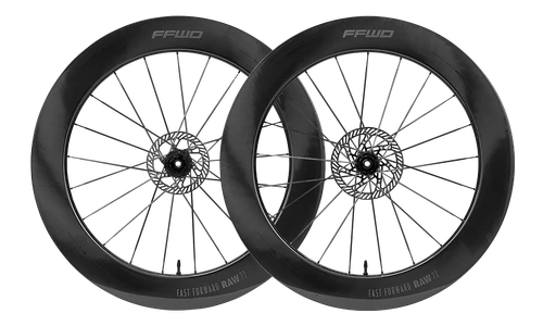 (New 2025) Paire de roues RAW 77 - TLR Disque - FFWDxCERAMICSPEED / Sram XDR Gloss Black