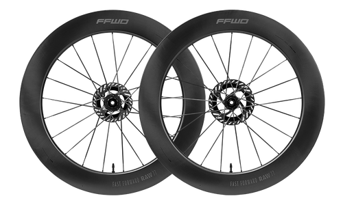 (New 2025) Paire de roues RAW 77 - TLR Disque - FFWDxCERAMICSPEED / Shimano Matte Black