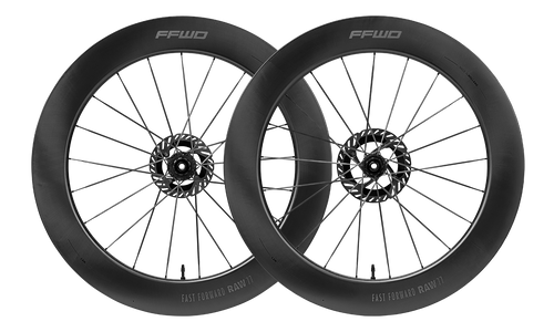 (New 2025) Paire de roues RAW 77 - TLR Disque - FFWDxCERAMICSPEED / Sram XDR Matte Black