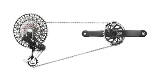 Groupe SRAM XX Powermeter T-TYPE AXS Q174 CL55 DUB WIDE 32 Dents 170 10/52 USB-C