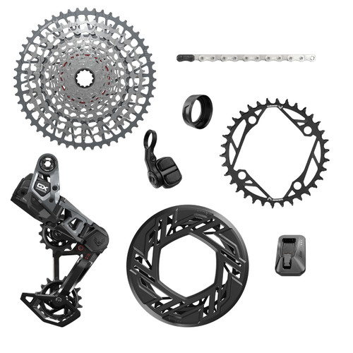 Groupe E-MTB SRAM GX 104BCD AXS T-Type 36 Dents Clip-On Guard 160mm 10/52 USB-C