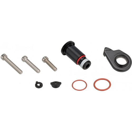 Kit Visserie (B-Bolt & Régl.) pour Dér. Arrière Mtb GX DH / X01 DH - 7 V / Alu & Acier / Vis (Torx 25 + Btr 3) + plaqu. + clip - Black & Silver