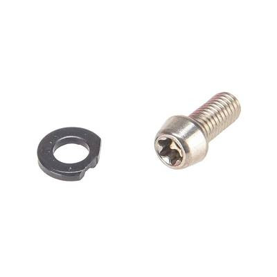 Kit Visserie serre-cable pour Dér. Arrière Mtb X01 EAGLE - 12 V / Alu & Acier / Vis (Btr 3) + plaque de serrage - Silver