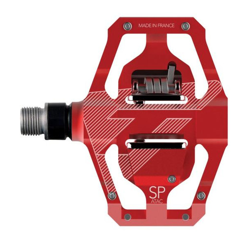 PEDALES SPECIALE 12 ROUGE AVEC CALES ATAC 13/17°