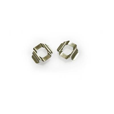Clips pour Plaquettes ETRIER BB7 & JUICY - Acier Inox / 1 Paire - Silver