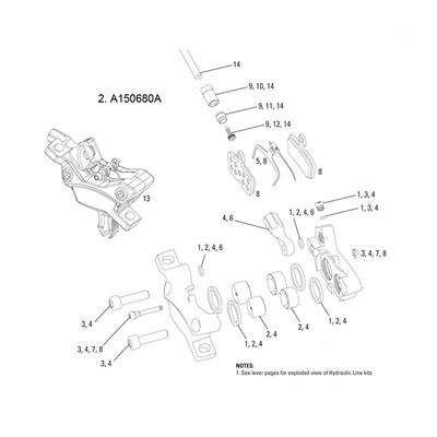 PISTON KIT CALIPER CODE/GUIDE RE