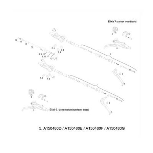 COLLIER DE FIXATION  MMX FREINS G2/GUIDE/LEVEL/CODE/ELIXIR